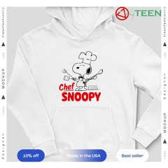 Juniors Peanuts Chef Snoopy shirt