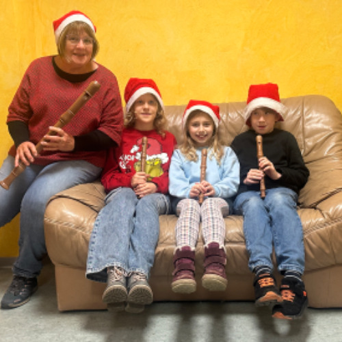 Valeria, Lucienne, Henry (Blockflöte): Weihnachtslieder