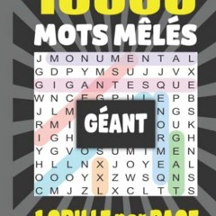 Télécharger le PDF 10000 mots mêlés géant: Adultes | Grand Format Difficiles| 1 Seule Très Gra