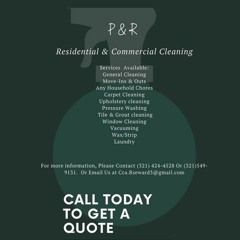 Sponsored AD: P&R Residential and Commercial Cleaning