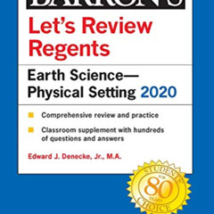 [Read] KINDLE 📒 Let's Review Regents: Earth Science--Physical Setting 2020 (Barron's
