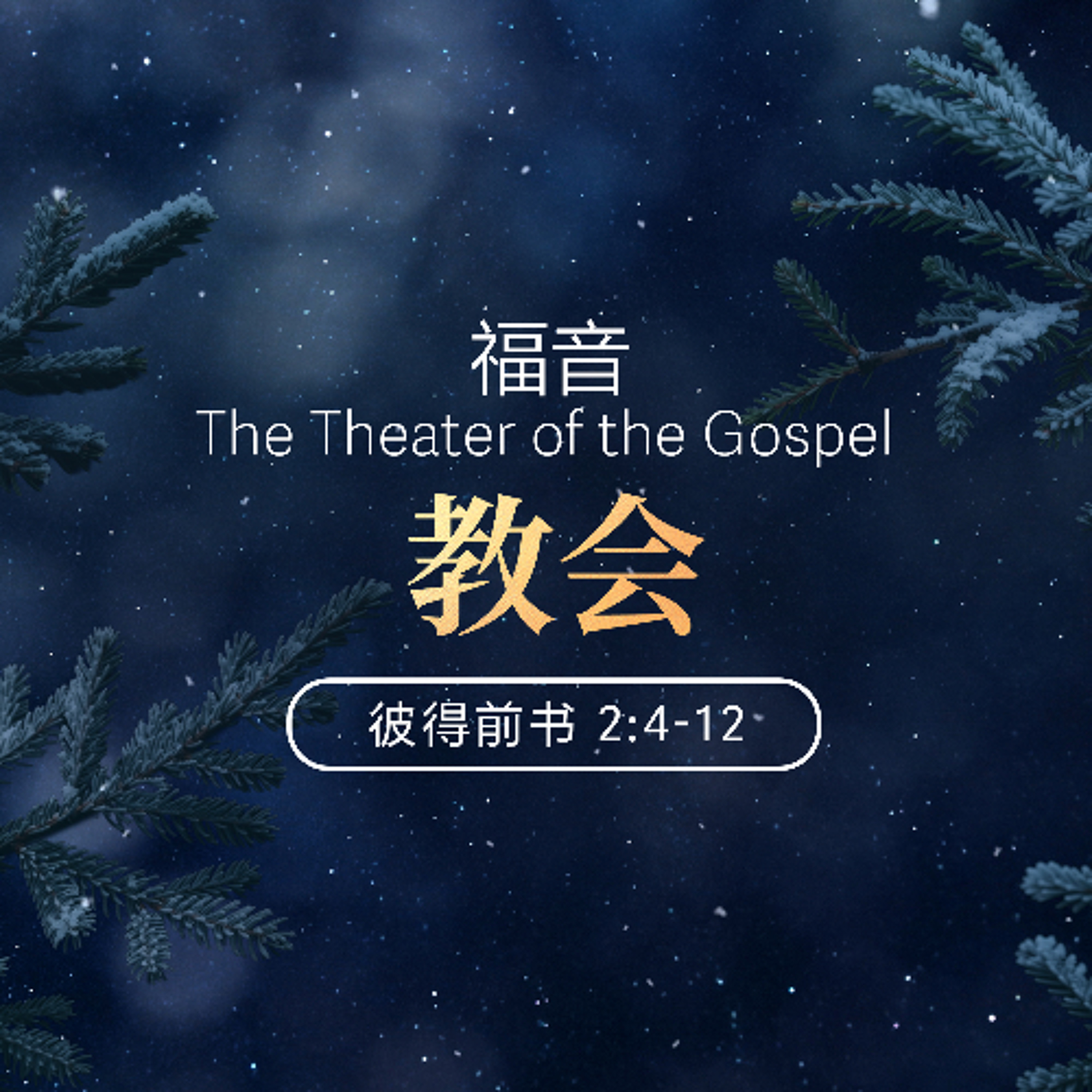 01/04/2026 【福音的剧场】教会（彼前 2:4-12） —— 王唯权 牧师