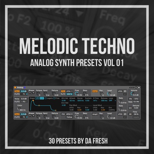 Da Fresh Samples - Melodic Techno Analog Synth Presets Vol 01
