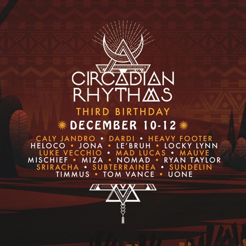HEAVY FOOTER || Circadian Rhythms Third Birthday || Friday 10pm