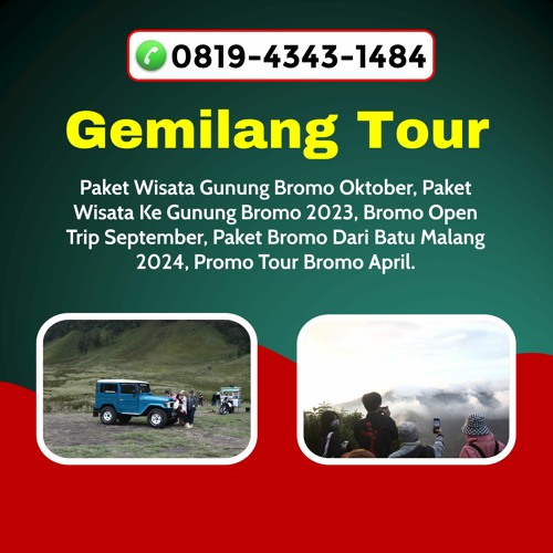 Tour Bromo Agustus, Hub 0819-4343-1484