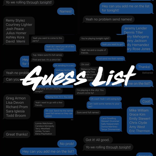 GUESS LIST Mixes