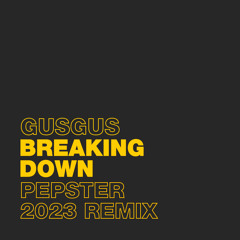 GusGus - Breaking Down (Pepster Remix)