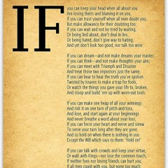 "If" by Rudyard Kipling. Read By Coach Lee