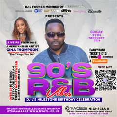 DJ L Interviews 90's R&B Sensation Gina Thompson Ahead Of Her Show At Faces Nightclub On 27th December 24