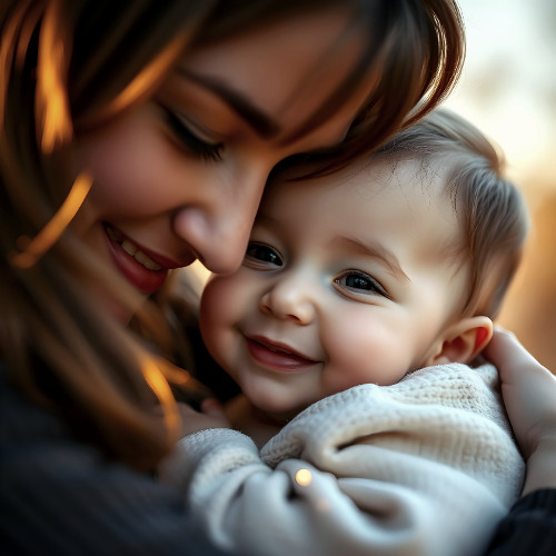 Das Lächeln einer Frau