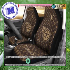 NFL Tennessee Titans Louis Vuitton Monogram Pattern Car Seat Cover
