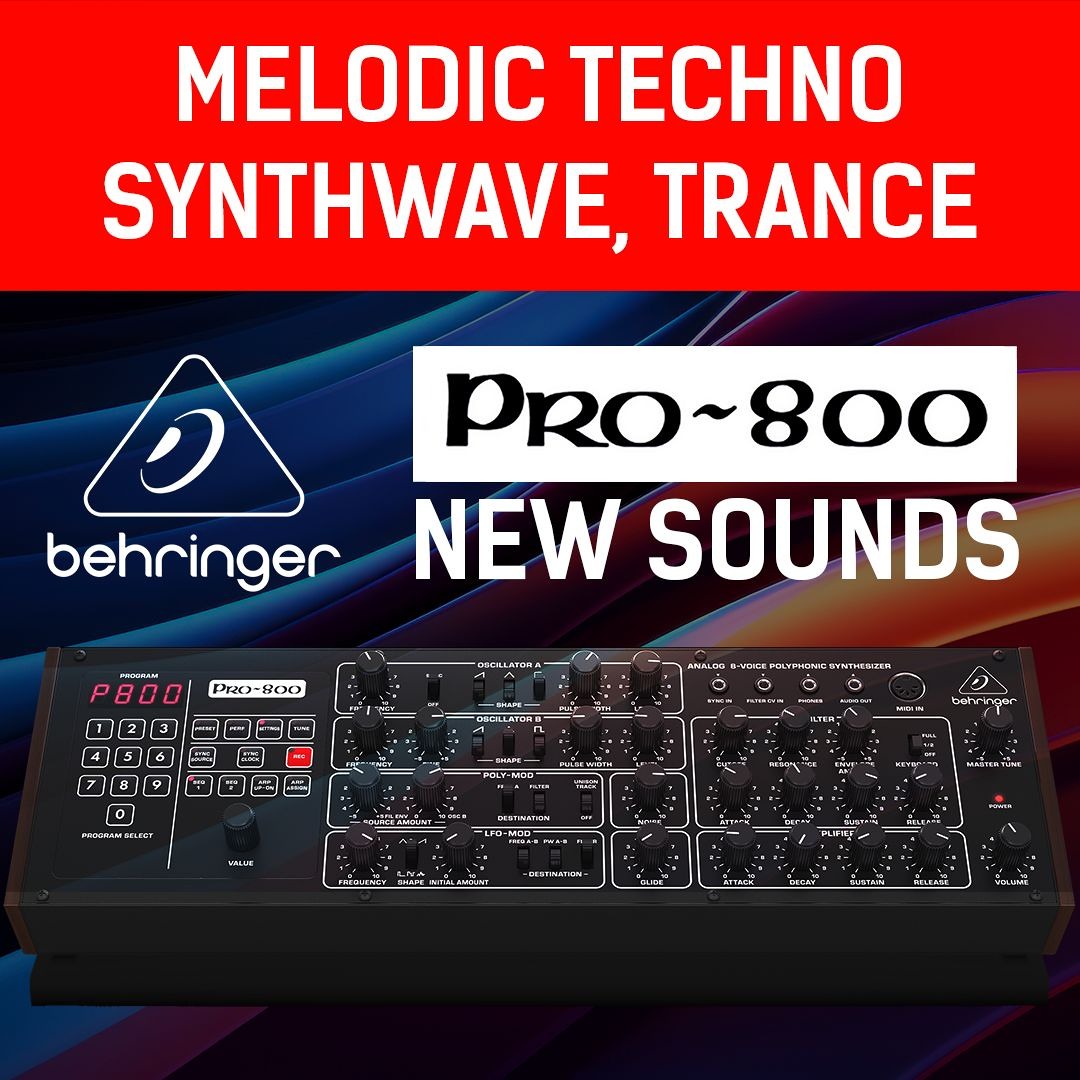 BEHRINGER PRO-800 | 174 Modern Synth Presets | NO DRUMS Demo
