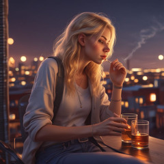 Blue eyes in a storm