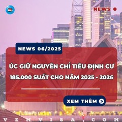 Chỉ tiêu định cư Úc 2025 2026