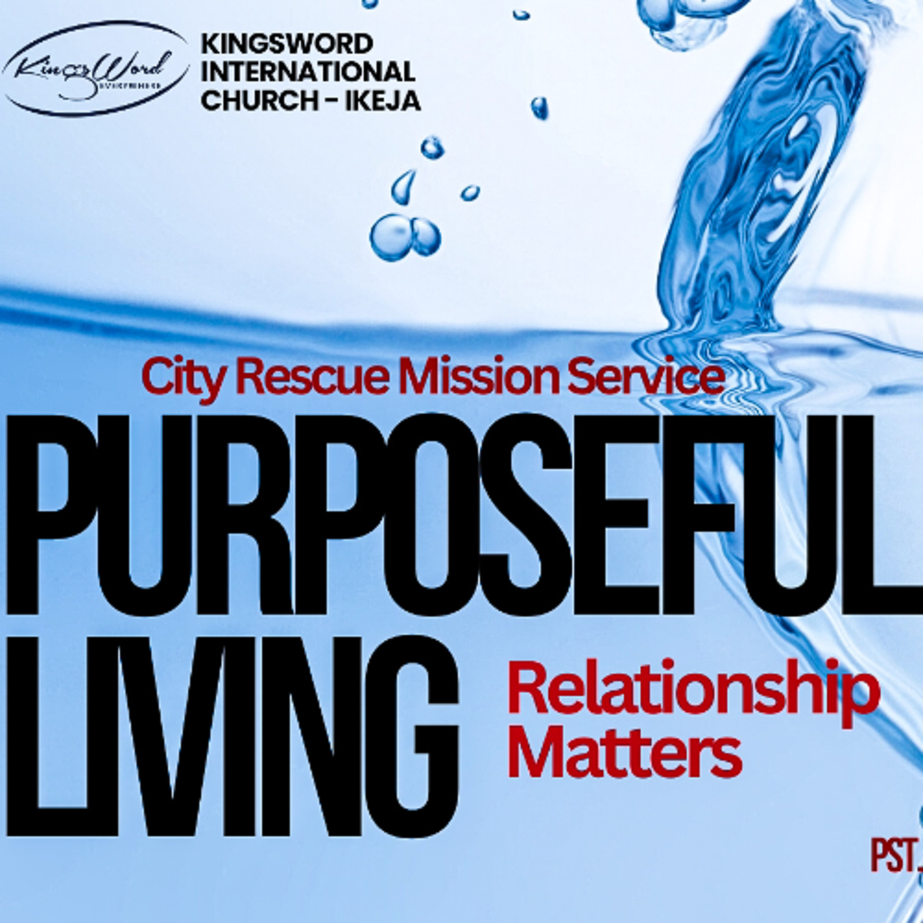 CRM SERVICE | 15TH MARCH 2026 12PM | RESURECTION PURPOSEFUL LIVING: RELATIONSHIP MATTERS