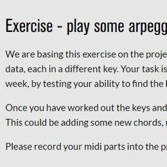 Play some arpeggiated style rifts exercise