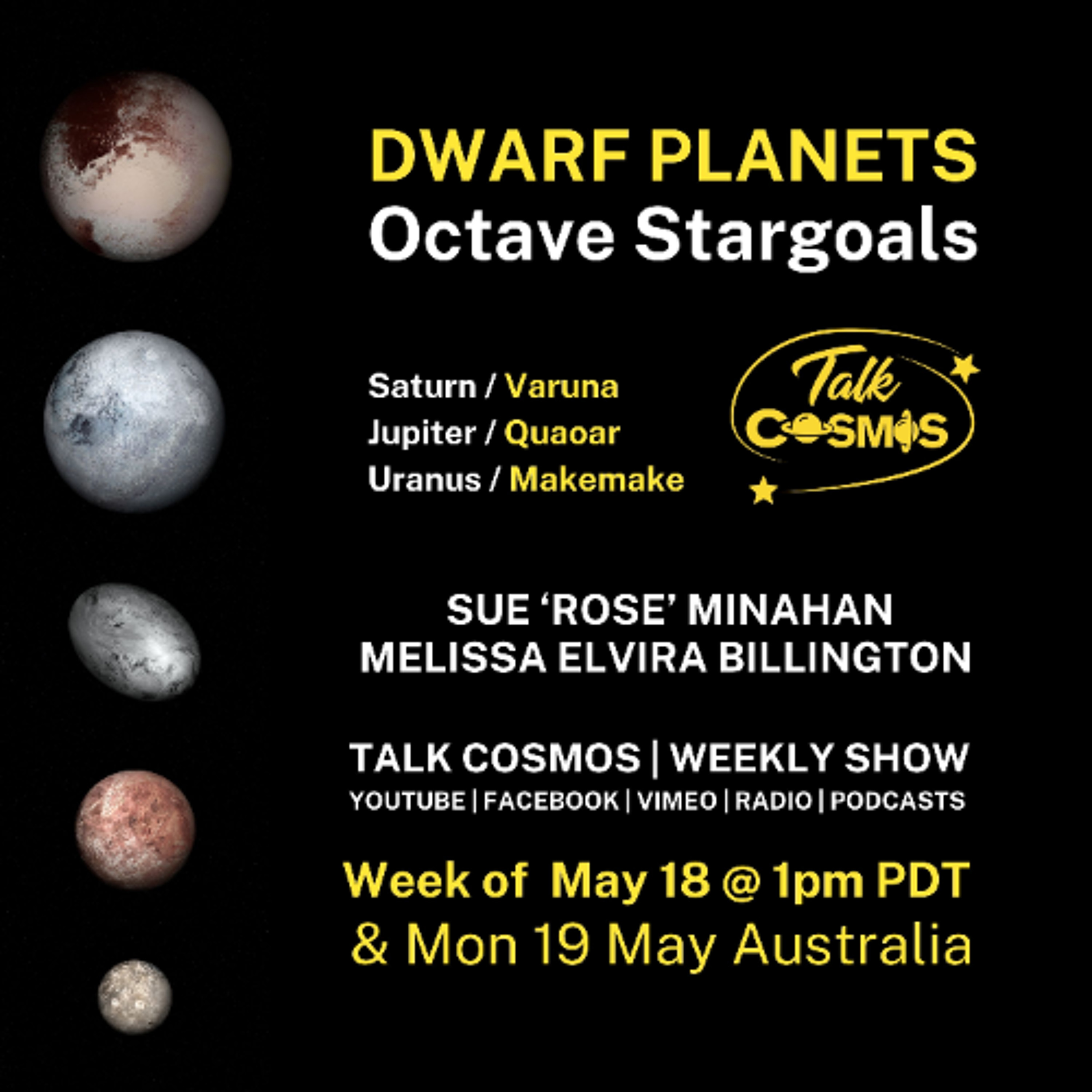 Talk Cosmos 05-18-25 Special Guest Panel - DWARF PLANET Octave Stargoals