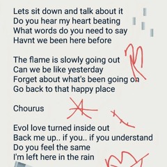 original song evol a rough acoustic DEMO