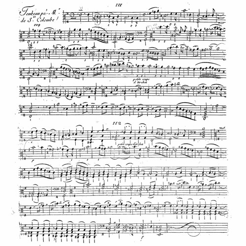 Marin Marais -Tombeau pour Monsieur de Sainte Colombe   [ flûte seule ]