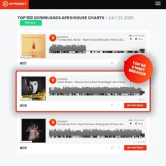 Justin Bieber - Beauty And a Beat (FedeRiggio Afro House Remix) FILTERED