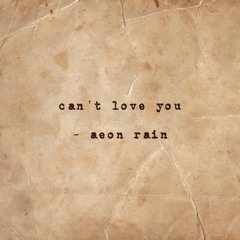 can't love you