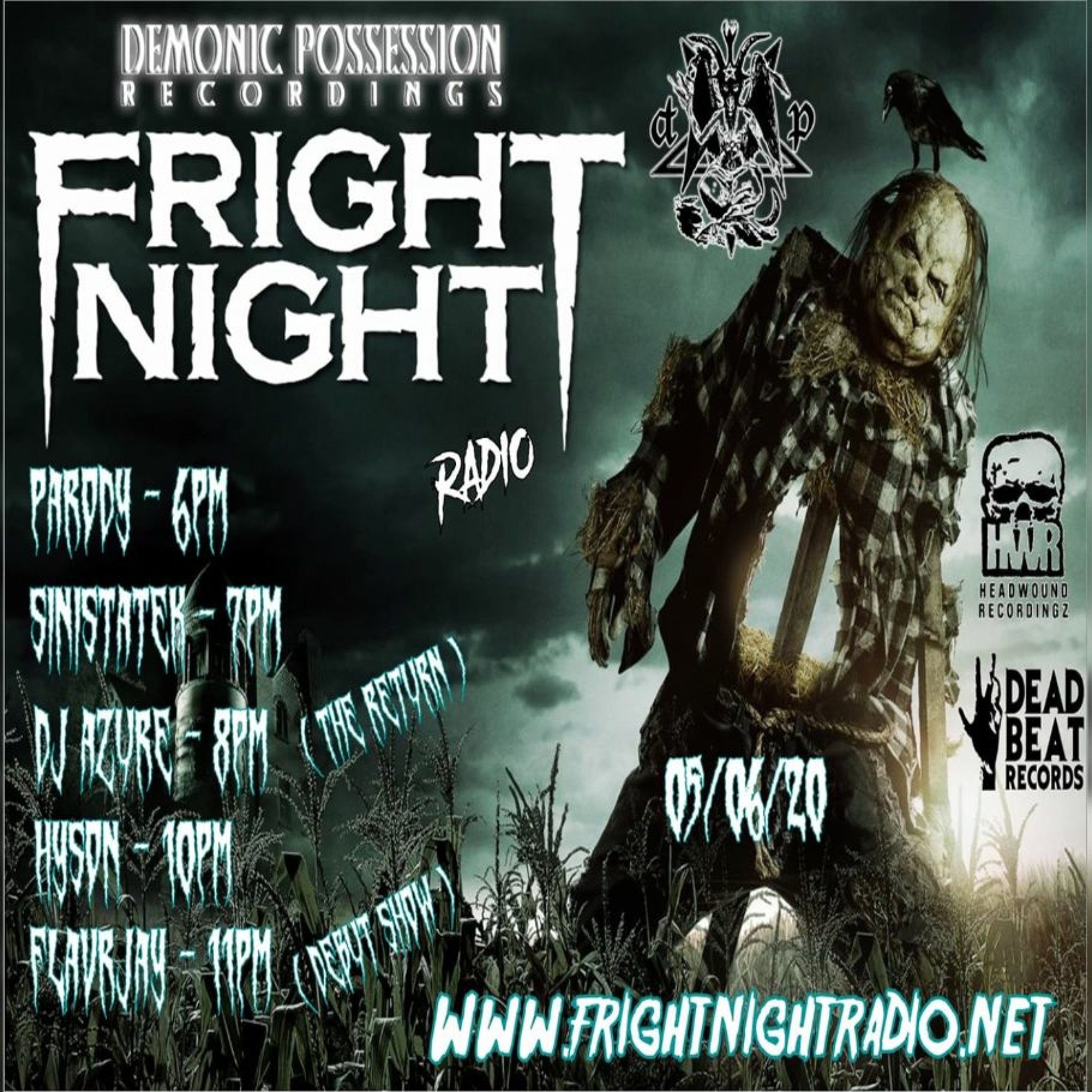 FLavRjay Fright Night Radio. Darkside Jungle Debut Set. 001 5-6-2020 episode artwork