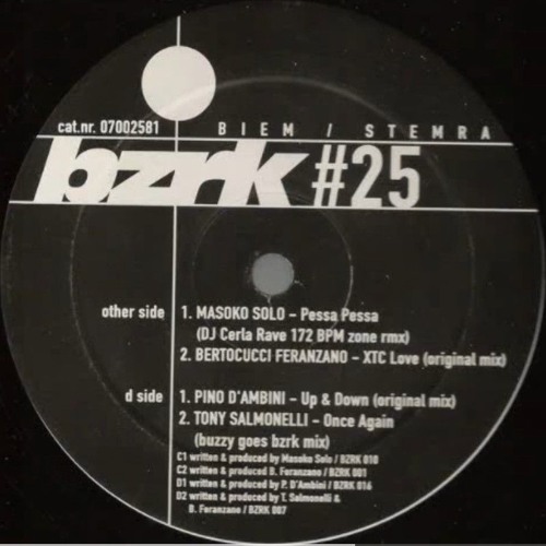 Tony Salmonelli - Once Again (Buzzy Goes BZRK Remix) BZRK 25