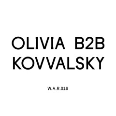 Olivia B2b Kovvalsky @ We Are Radar, Jasna 1 | W.A.R.016