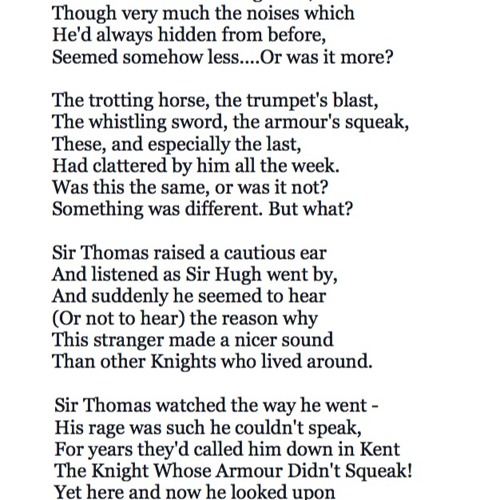 420 The Knight Whose Armour Didn't Squeak by A A Milne, read by Emma Fielding