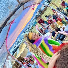 Burning Man '25 - Pink Spot Big Bunny X Helibus Art Car Tie Up