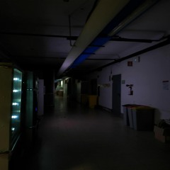 A Vending Machine In A Dark Empty Room