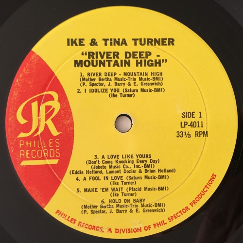 IKE & TINA TURNER "River Deep Mountain High" The UNRELEASED Mono 1966 Philles Records LP