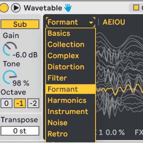Wavetable EDM.
