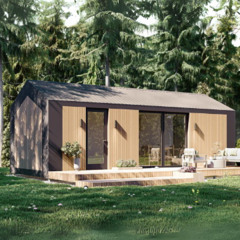 Установка видеонаблюдения в модульном доме из дерева