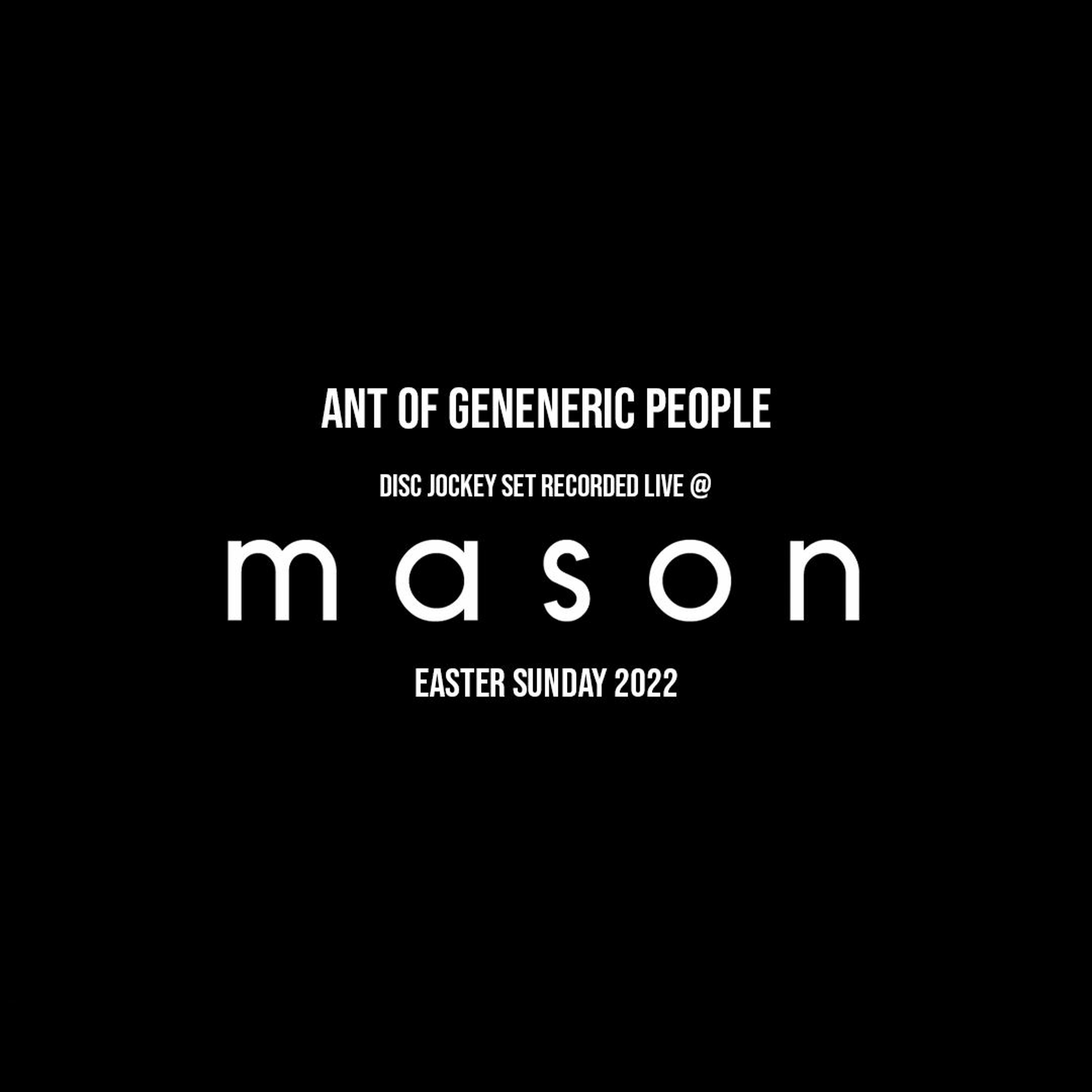 Sounds From the Backroom Radio Show with Ant of Generic People & guests