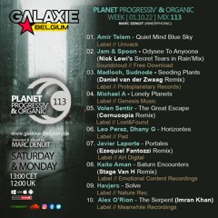 Marc Denuit // Planet Progressiv' & Organic Marc Denuit Mix 113 01.10.22  Galaxie Belgium Radio