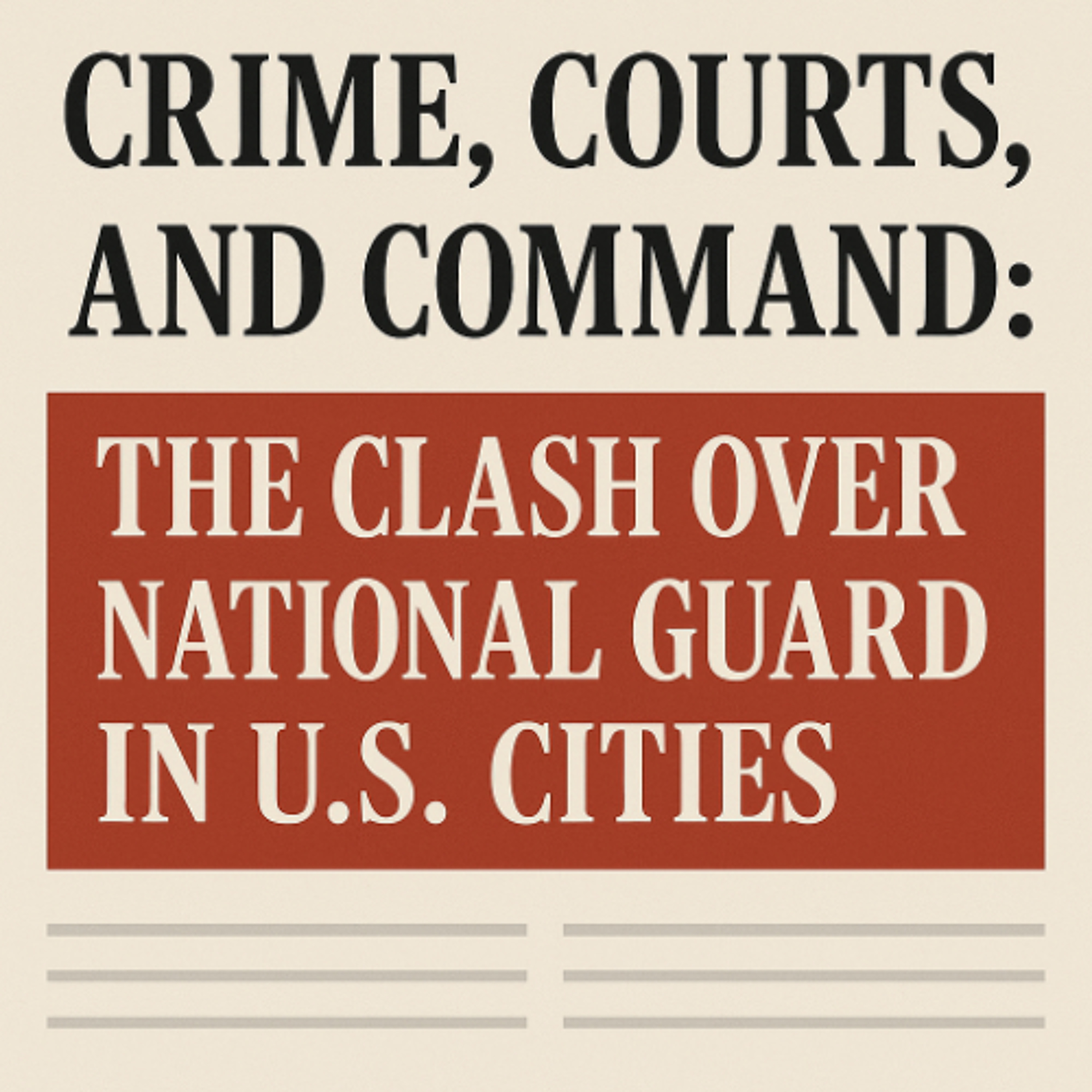 Crime, Courts, and Command: The Clash Over National Guard in U.S. Cities episode artwork