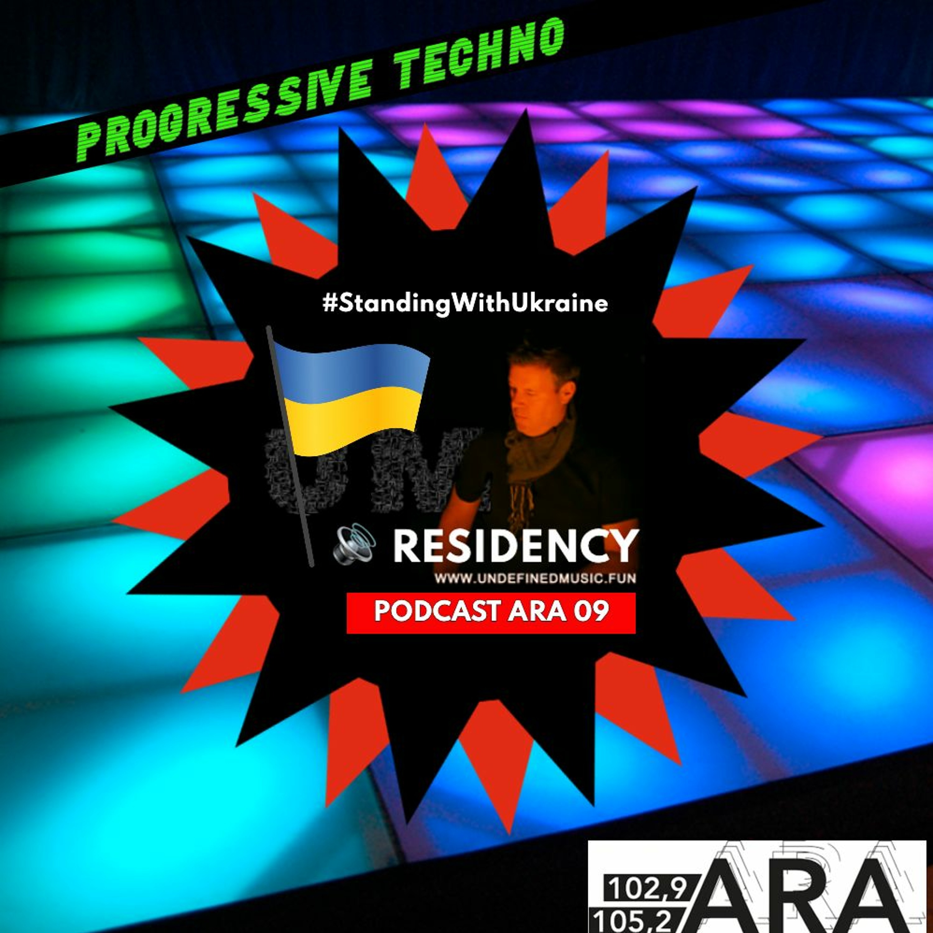 Best progressive techno DJ mix: Juny 2022 @radioARA episode artwork