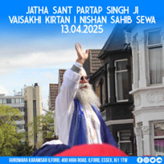 Jatha Sant Partap Singh Ji Vaisakhi Outside (13-04-25)