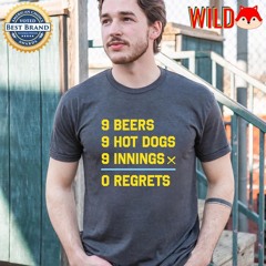 Tampa Bay Rays 9-9-9 Challenge 9 beers hot dogs innings 0 regrets shirt