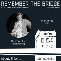 Sascha Flux at 'Remember The Bridge' Sterngarten Hamburg 2024