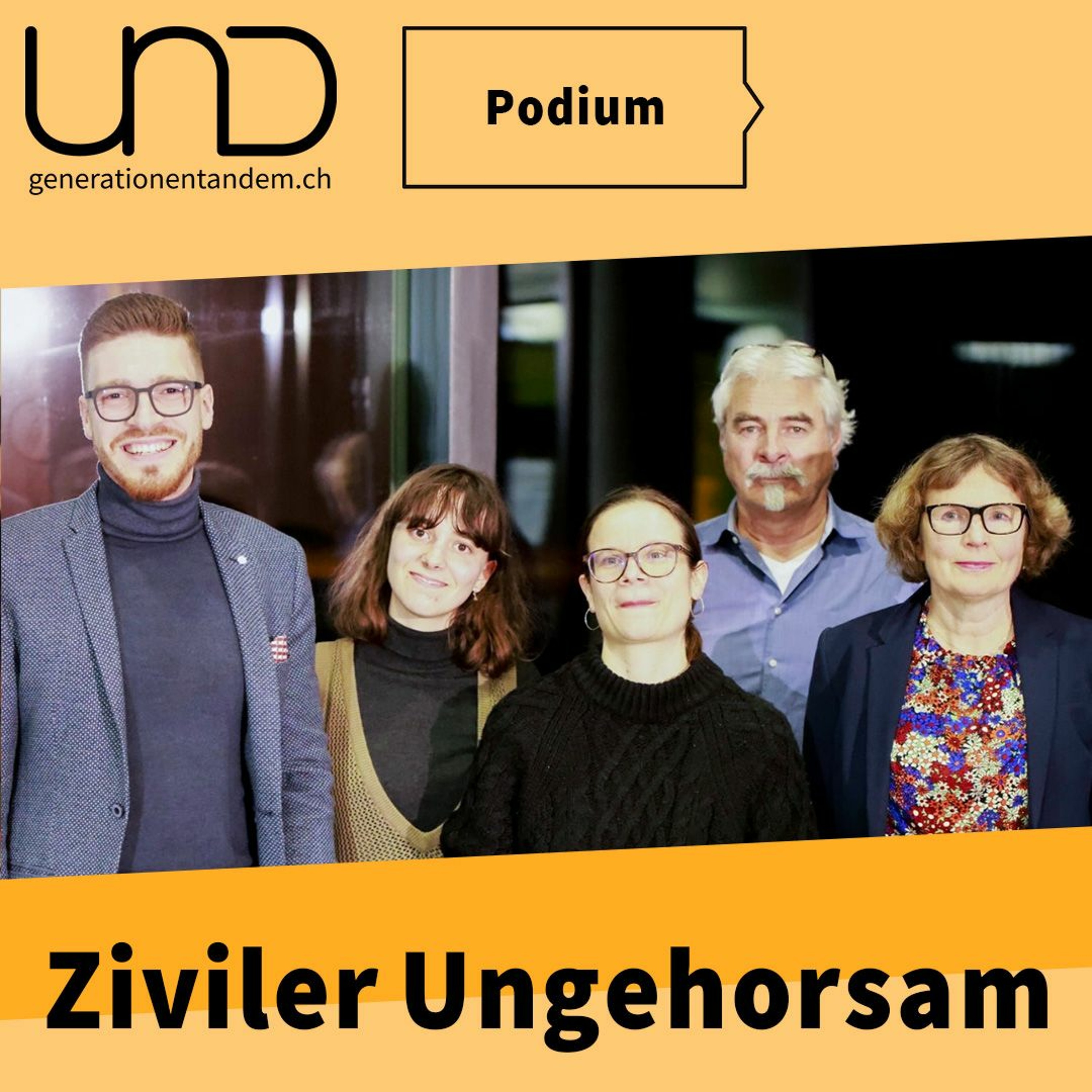 «Rechts, links, es braucht das Engagement von allen» [Politpodium Ziviler Ungehorsam] episode artwork