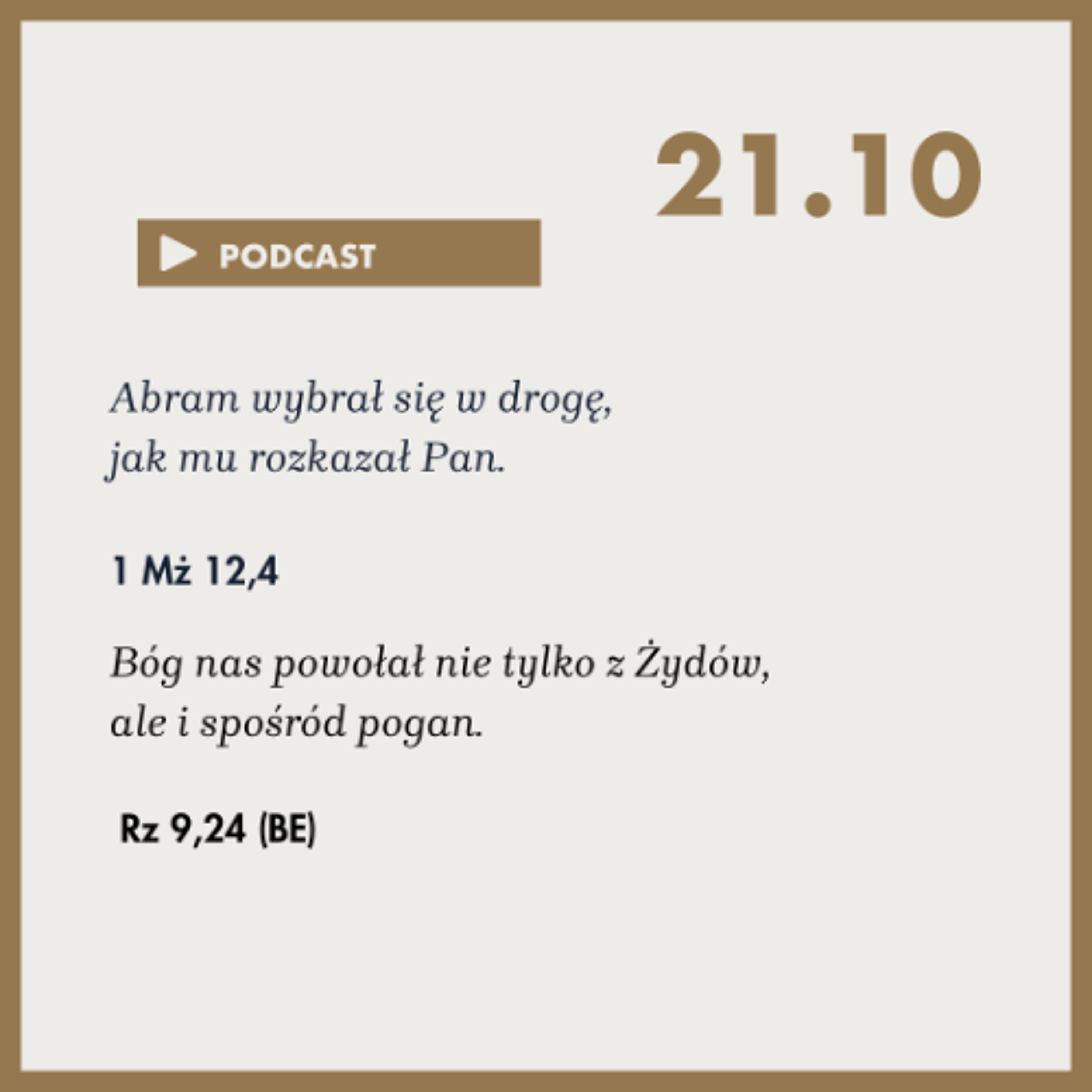 Poranek ze Słowem na 21 października 2025 episode artwork