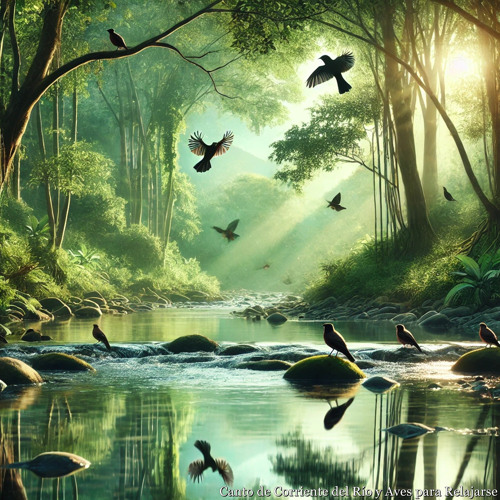 Canto de Corriente del Rio y Aves para Relajarse