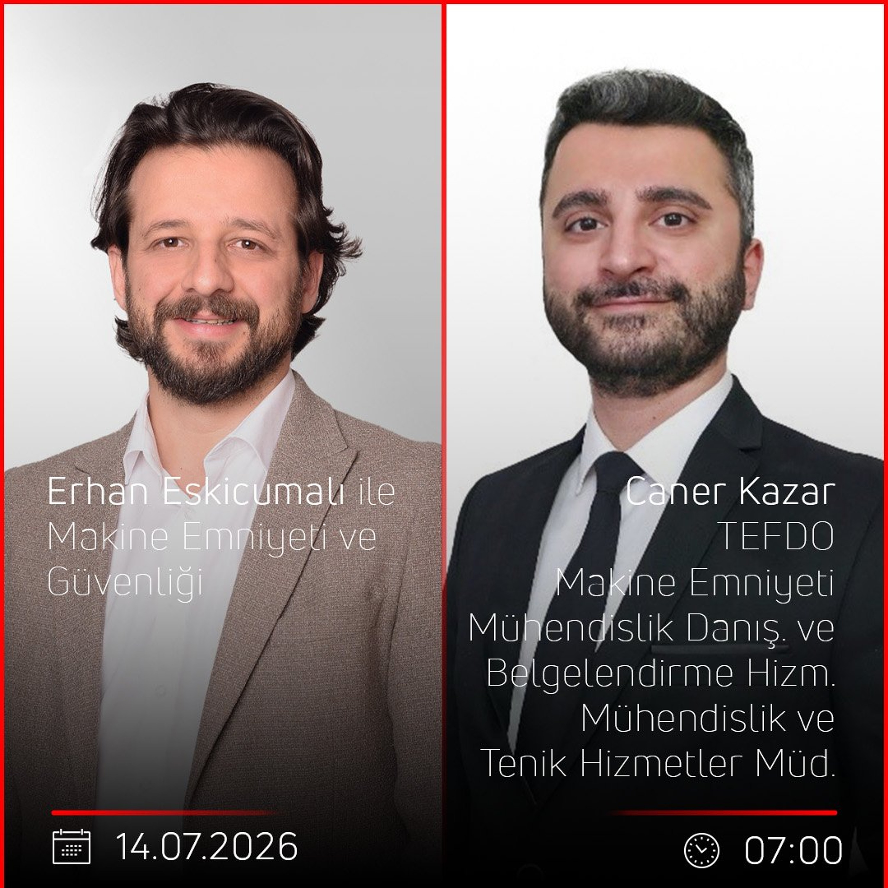Caner Kazar – Erhan Eskicumalı ile Makine Emniyeti ve Güvenliği episode artwork