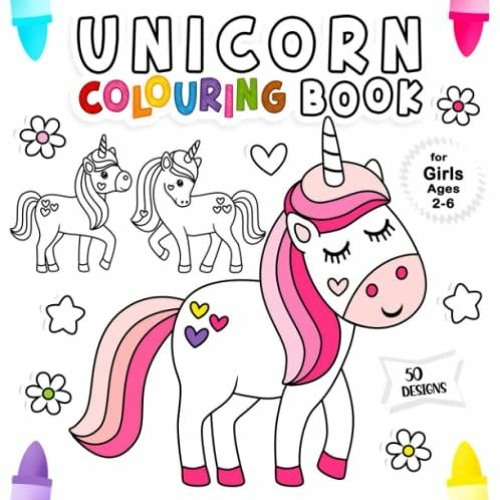 Get PDF Unicorn Colouring Book: For Girls Ages 2-6 | Beautiful Collection of 50 Unique Colouring Pag
