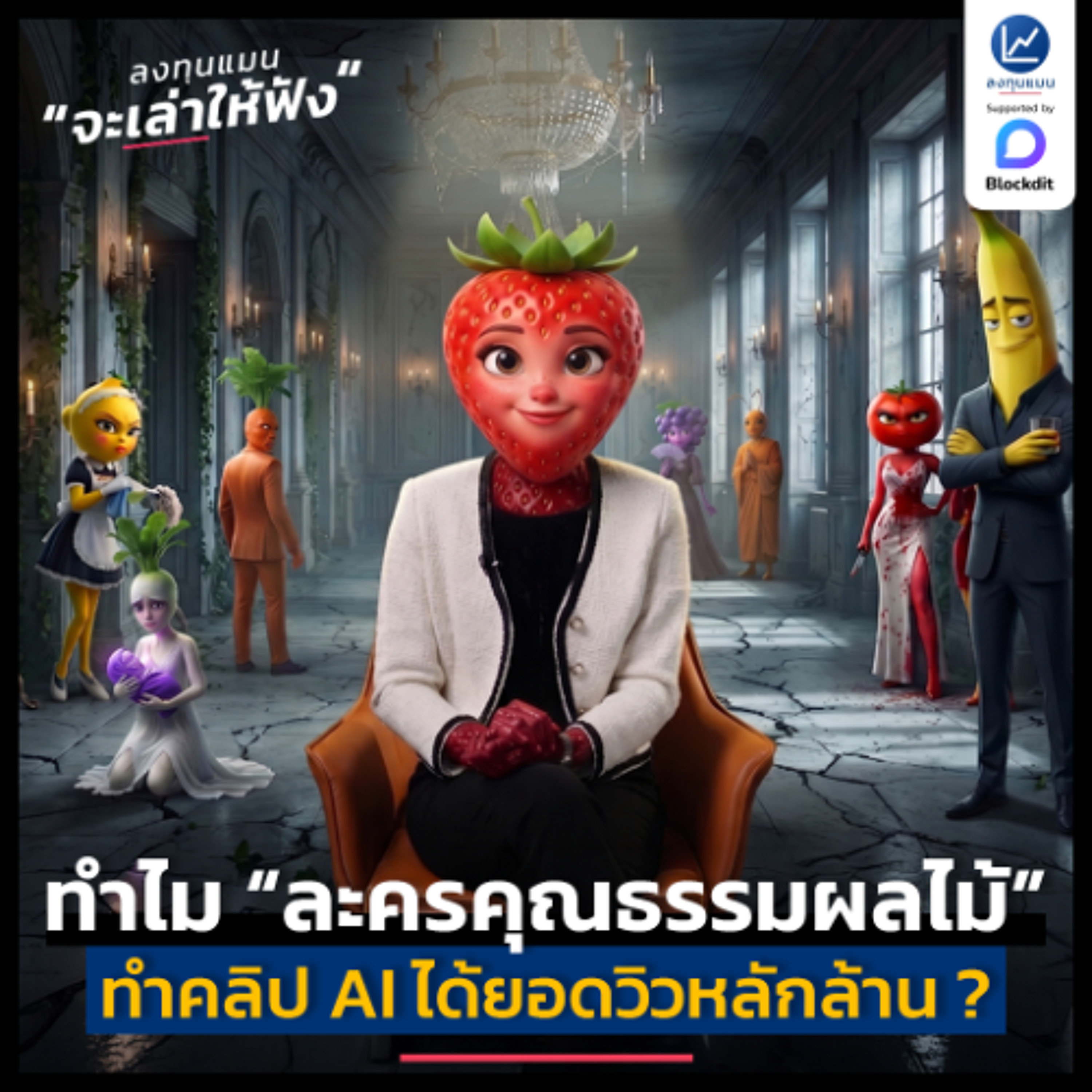 ทำไม “ละครคุณธรรมผลไม้” ทำคลิป AI ได้ยอดวิวหลักล้าน ? | ลงทุนแมนจะเล่าให้ฟัง
