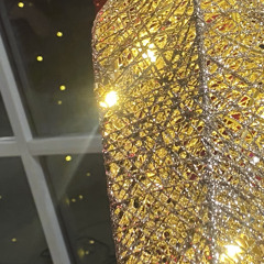 the blinking of a light from very far away