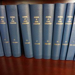 JLE Symposia  Session 1 - After the End of History in Legal Education