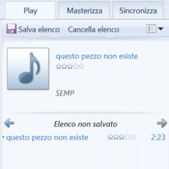 questo pezzo non esiste